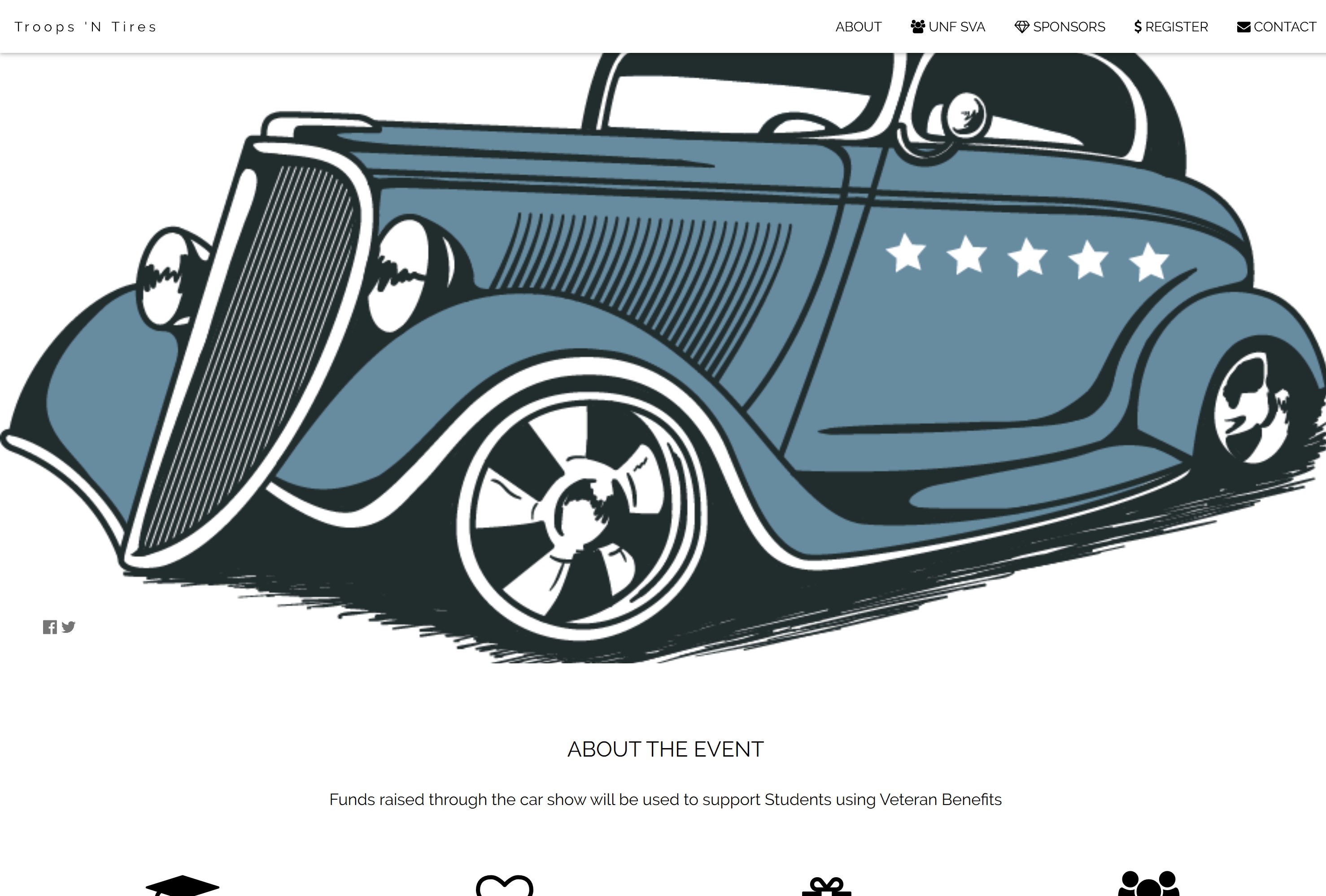Troops N Tires Website